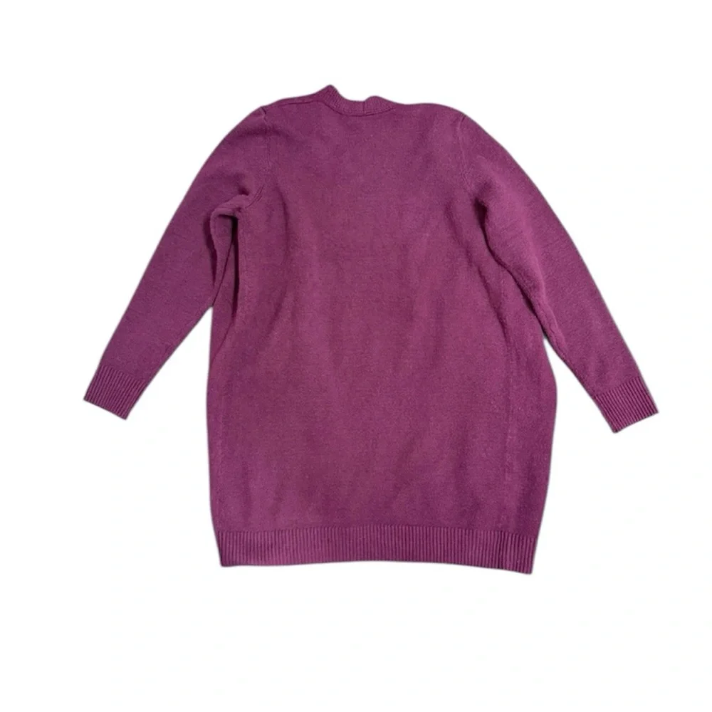 NWT GAP Women's Rich Purple burgundy open Cardigan size medium - Picture 5 of 5